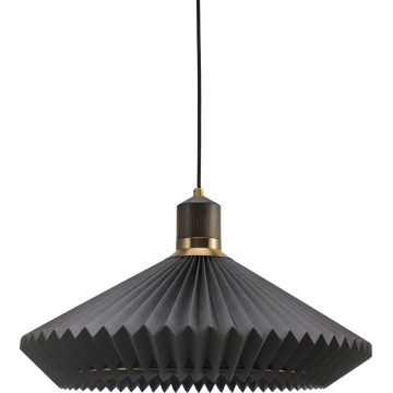 Halo Design 744299 - Lampadario sospeso a cavo PARIS 1xE27/60W/230V Ø 56 cm nero/ottone/rovere