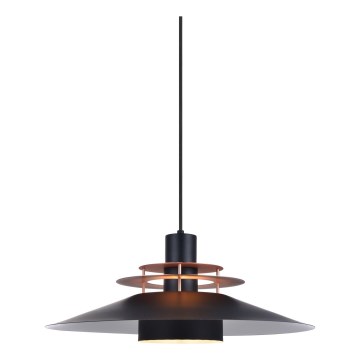 Halo Design 744503 - Lampadario a sospensione con cavo RIVOLI 1xE27/40W/230V Ø 50 cm nero/rame