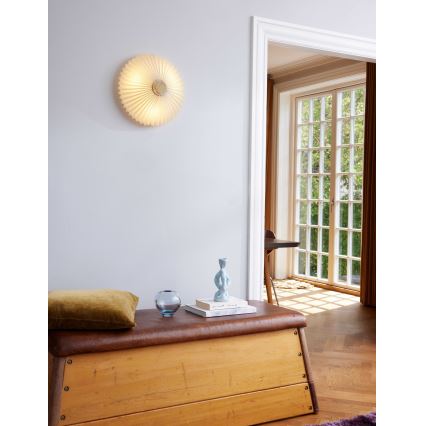 Halo Design 745081 - Applique PARIS 3xG9/28W/230V Ø 40 cm bianco/ottone/rovere