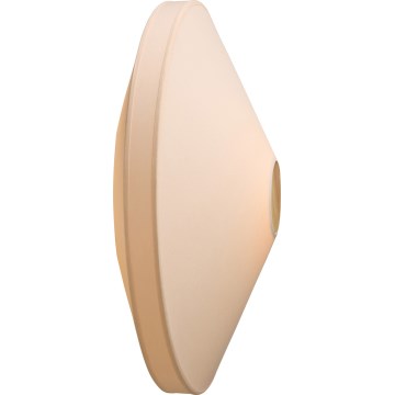 Halo Design 745111 - Lampada da parete PARIS 1xE27/40W/230V Ø 56 cm crema/rovere