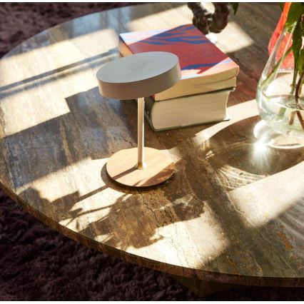 Halo Design 745760 - Lampada da tavolo ricaricabile dimmerabile a LED ON THE MOVE LED/2,5W/4000 mAh bianco/legno