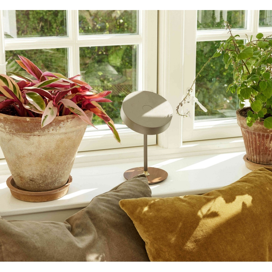 Halo Design 745760 - Lampada da tavolo ricaricabile dimmerabile a LED ON THE MOVE LED/2,5W/4000 mAh bianco/legno