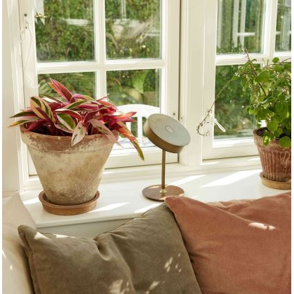 Halo Design 745784 - Lampada da tavolo ricaricabile dimmerabile LED ON THE MOVE LED/2,5W/4000 mAh ottone/legno