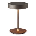 Halo Design 745791 - Lampada da tavolo ricaricabile dimmerabile a LED ON THE MOVE LED/2,5W/4000 mAh grigio/legno