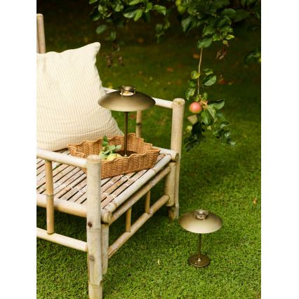 Halo Design 746149 - Lampada da tavolo ricaricabile e dimmerabile per esterno MINI STEPP LED/1,8W/1600 mAh IP44 ottone