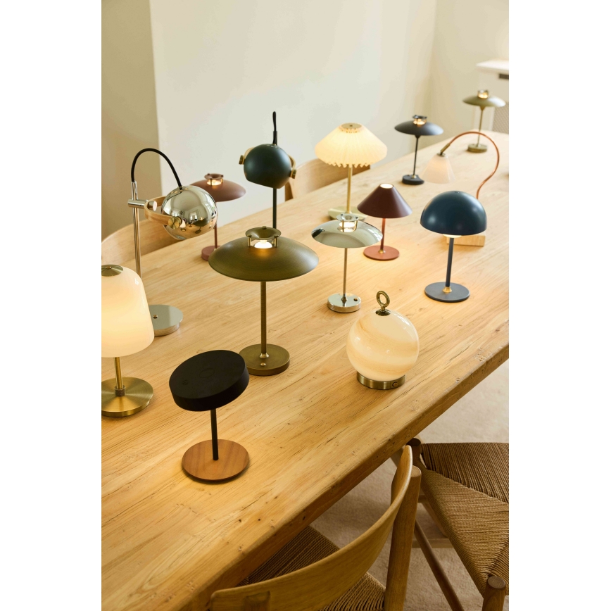 Halo Design 746163 - Lampada da tavolo dimmerabile ricaricabile da esterno MINI STEPP LED/1,8W/1600 mAh IP44 cromo lucido