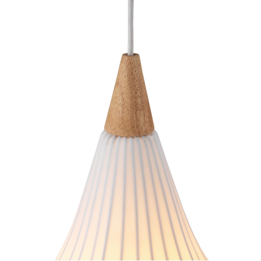 Halo Design 746262 - Lampada a sospensione con cavo DROPS 1xE27/40W/230V Ø 30 cm bianco/rovere