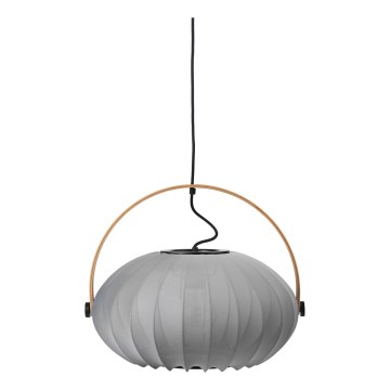 Halo Design 746354 - Lampada a sospensione su cavo DC 1xE27/40W/230V Ø 40 cm grigio/rovere