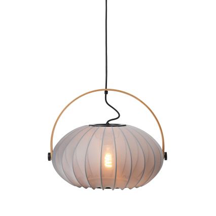 Halo Design 746354 - Lampada a sospensione su cavo DC 1xE27/40W/230V Ø 40 cm grigio/rovere