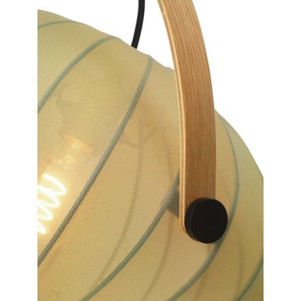 Halo Design 746361 - Sospensione su cavo DC 1xE27/40W/230V Ø 40 cm verde/rovere