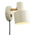Halo Design 746873 - Faretto da parete VOGUE 1xE27/40W/230V crema/ottone