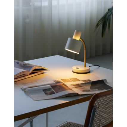 Halo Design 746910 - Lampada da tavolo VOGUE 1xE27/40W/230V crema/ottone