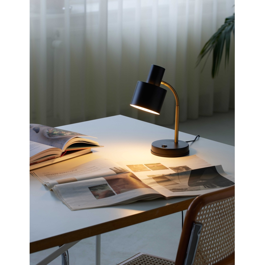 Halo Design 746927 - Lampada da tavolo VOGUE 1xE27/40W/230V nero/ottone