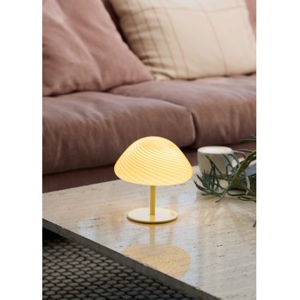 Halo Design 747016 - Lampada da tavolo CANDY MINI MUSH 1xG9/25W/230V Ø 17 cm beige