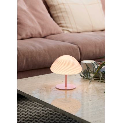 Halo Design 747047 - Lampada da tavolo CANDY MINI MUSH 1xG9/25W/230V Ø 17 cm rosa