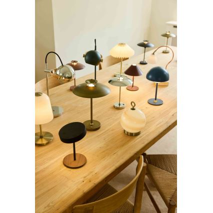 Halo Design 747603 - Lampada da tavolo ricaricabile dimmerabile a LED MOON LIGHT LED/2,7W/2600 mAh blu