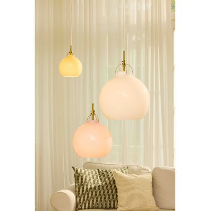 Halo Design 747931 - Lampadario a cavo TOSCANA 1xG9/28W/230V Ø 18 cm beige/ottone