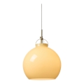 Halo Design 748075 - Lampadario a sospensione con cavo TOSCANA 1xE27/40W/230V Ø 36 cm beige/ottone