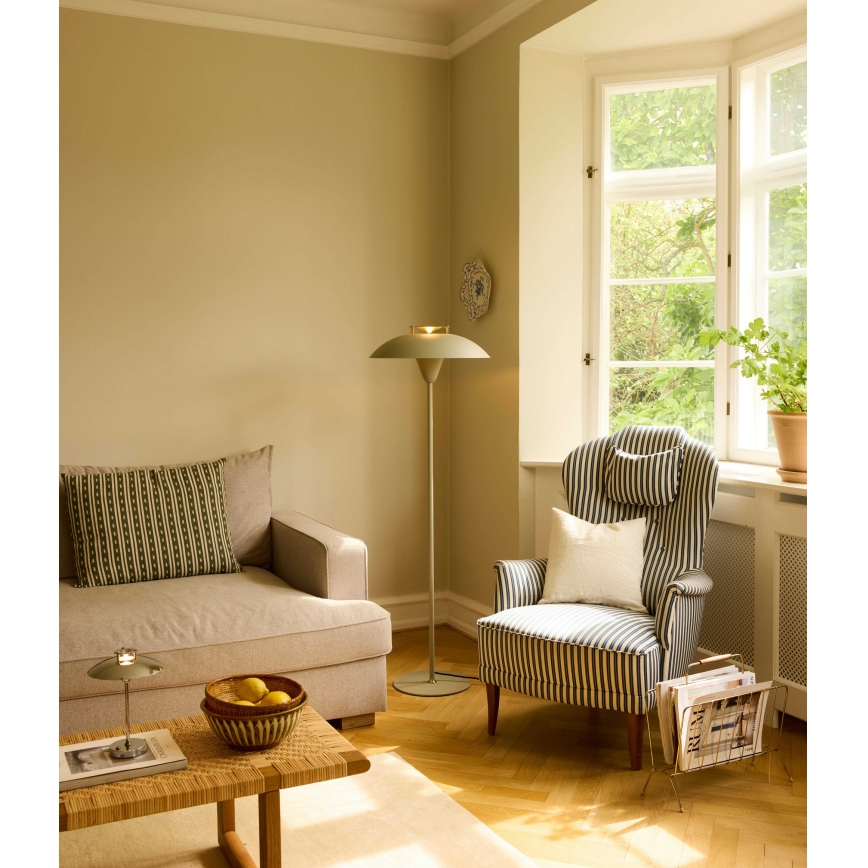 Halo Design 748990 - Lampada da terra STEPP 1xE27/28W/230V beige/ottone