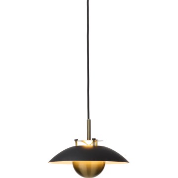 Halo Design 749034 - Lampadario LED dimmerabile a sospensione su cavo STEPP LED/12W/230V Ø 24 cm nero/ottone