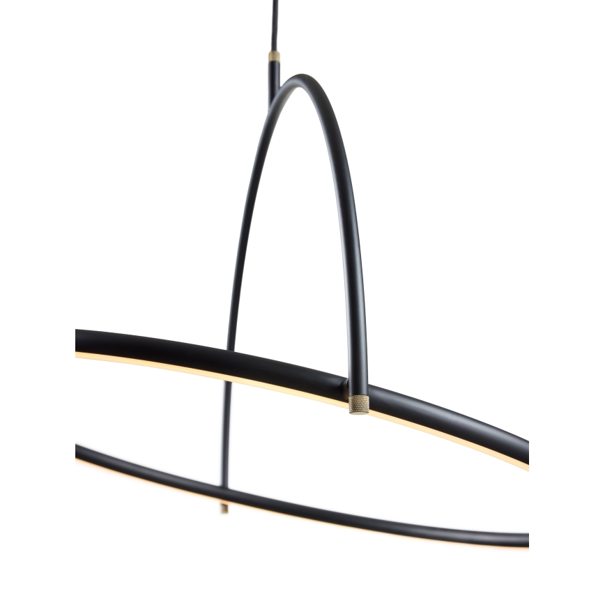 Halo Design 749539 - Lampadario LED dimmerabile a sospensione con cavo TILT LED/40W/230V Ø 40 cm nero