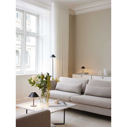 Halo Design 800803 - Lampada da tavolo ricaricabile dimmerabile HYGGE per esterni LED/3W/4000 mAh IP54 nera