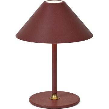 Halo Design 800834 - Lampada da tavolo ricaricabile dimmerabile per esterni HYGGE LED/3W/4000 mAh IP54 bordeaux