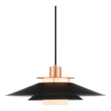 Halo Design 990785 - Lampadario sospeso con cavo RIVOLI 1xE27/40W/230V Ø 40 cm nero/rame