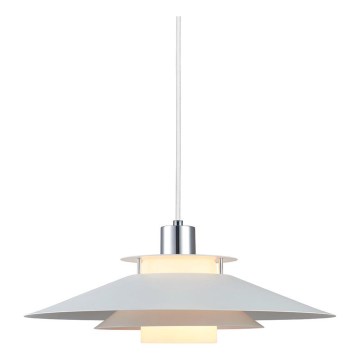 Halo Design 990792 - Lampadario a sospensione con cavo RIVOLI 1xE27/40W/230V diam. 40 cm bianco/cromo lucido