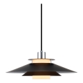 Halo Design 990808 - Lampadario sospeso a cavo RIVOLI 1xE27/40W/230V Ø 40 cm nero/cromo lucido