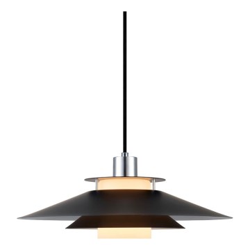 Halo Design 990808 - Lampadario sospeso a cavo RIVOLI 1xE27/40W/230V Ø 40 cm nero/cromo lucido