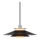 Halo Design 990808 - Lampadario sospeso a cavo RIVOLI 1xE27/40W/230V Ø 40 cm nero/cromo lucido