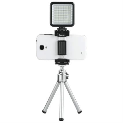 Hama - LED Luce dimmerabile per telefoni, fotocamere e videocamere LED/5,5W/2xAA