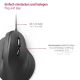 Hama - Mouse ergonomico con cavo 1000/1400/1800 DPI nero