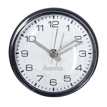 Hama - Orologio da bagno con ventosa 1xAAA IPX4 nero