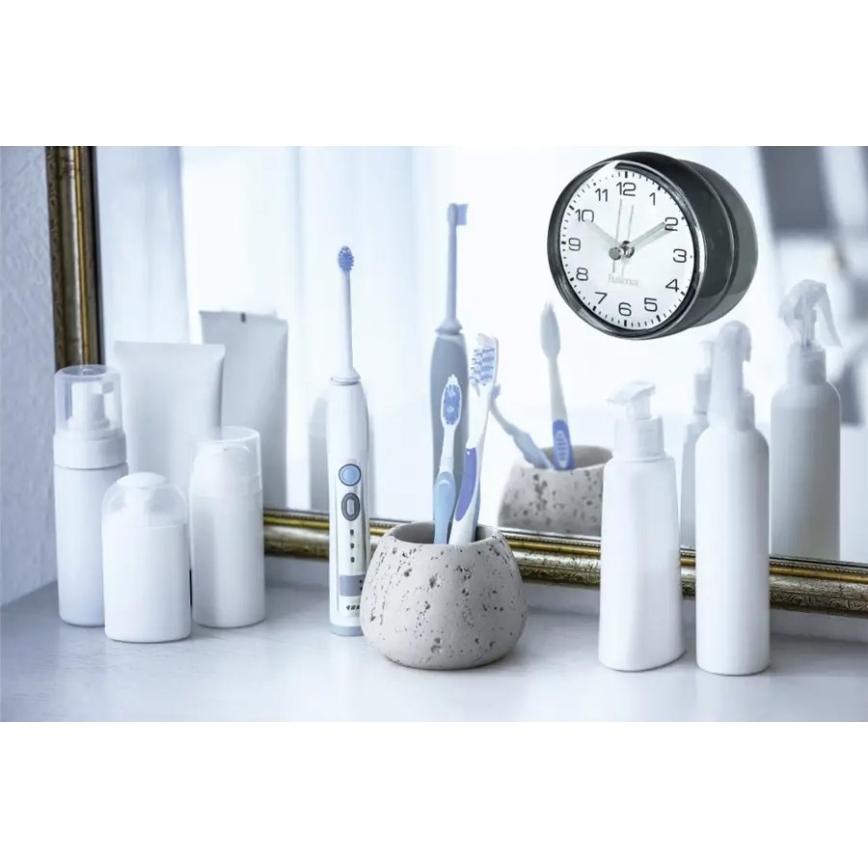 Hama - Orologio da bagno con ventosa 1xAAA IPX4 nero