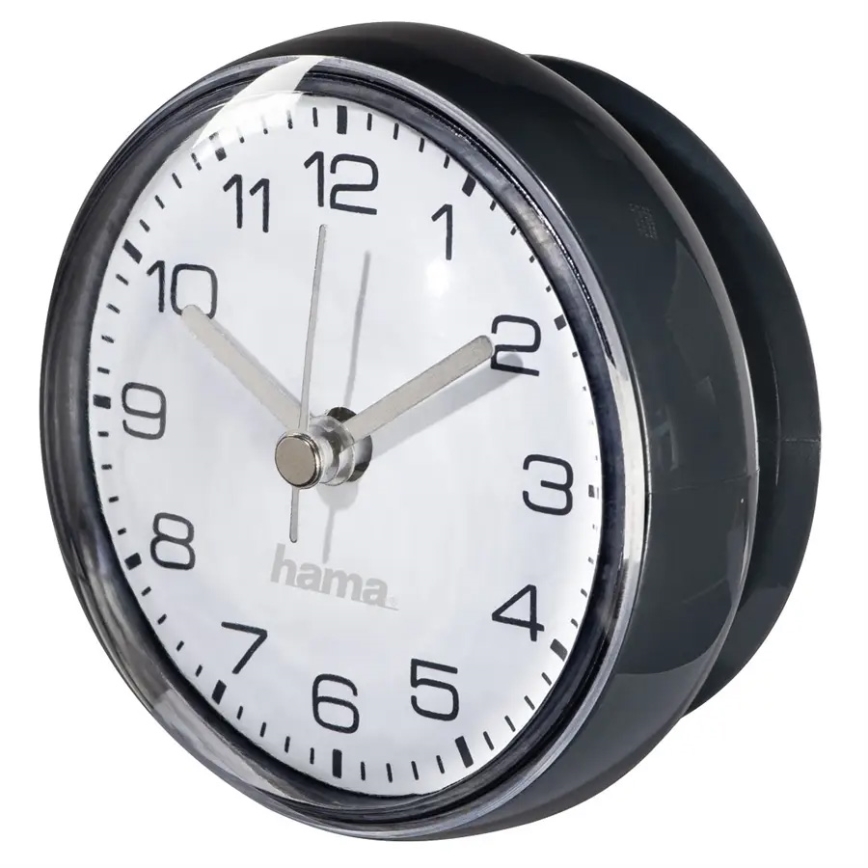 Hama - Orologio da bagno con ventosa 1xAAA IPX4 nero