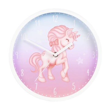 Hama - Orologio da parete per bambini 1xAA unicorno