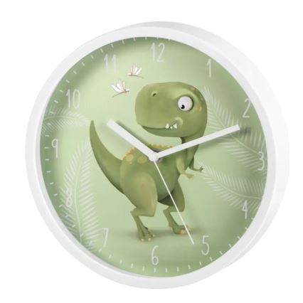 Hama - Orologio da parete per bambini dinosauro 1xAA