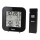 Hama - Stazione meteo con display LCD e sveglia 2xAA + 2xAAA nero