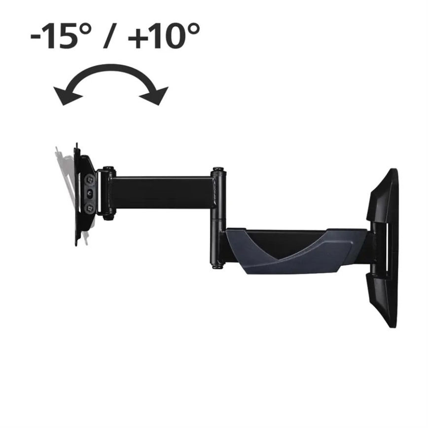 Hama - Supporto a parete per TV con snodo 10-26 nero