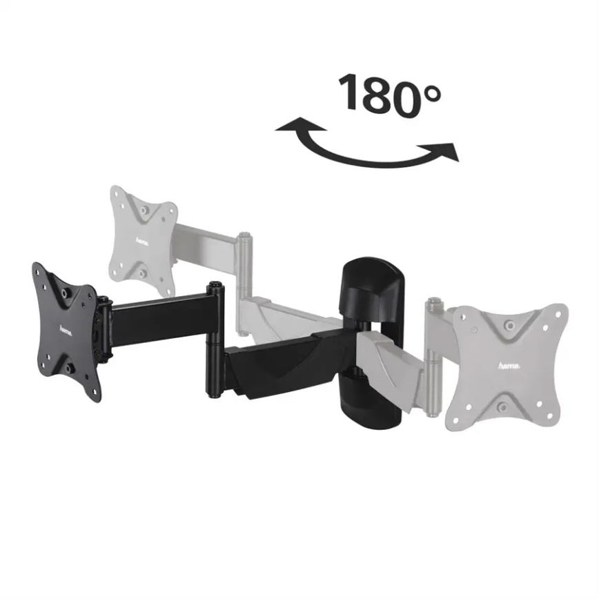 Hama - Supporto a parete per TV con snodo 10-26 nero