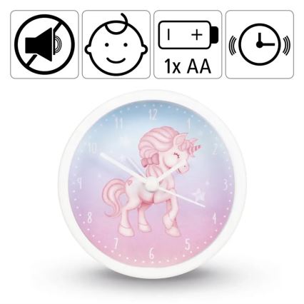 Hama - Sveglia per bambini 1xAA unicorno