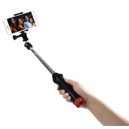 Hama - Treppiede 4in1 per fotocamere, videocamere GoPro, smartphone e selfie 90 cm