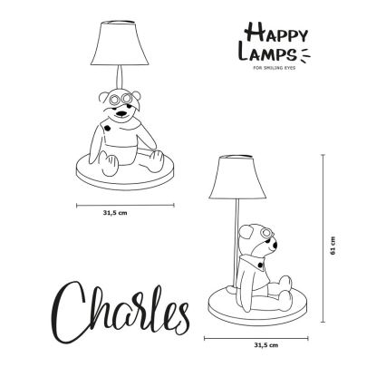 Happy Lamps - Lampada da tavolo LED per bambini CHARLES LED/5,4W/230V orso