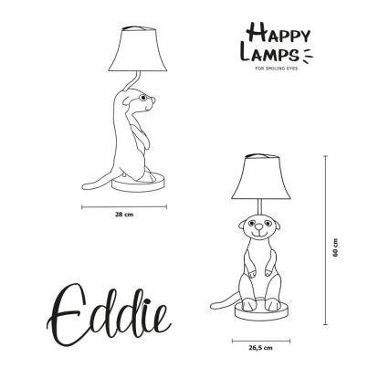 Happy Lamps - Lampada da tavolo LED per bambini EDDIE LED/5,4W/230V suricato