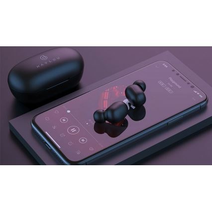 Haylou - Auricolari wireless impermeabili GT1 Pro Bluetooth neri