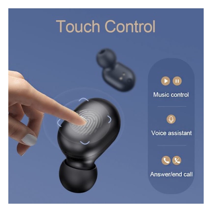 Haylou - Auricolari wireless impermeabili GT1 Pro Bluetooth neri