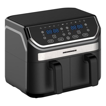 Heinner HAF-KDB1700BK - Friggitrice ad aria duale 8,5 l 1700W/230V nera