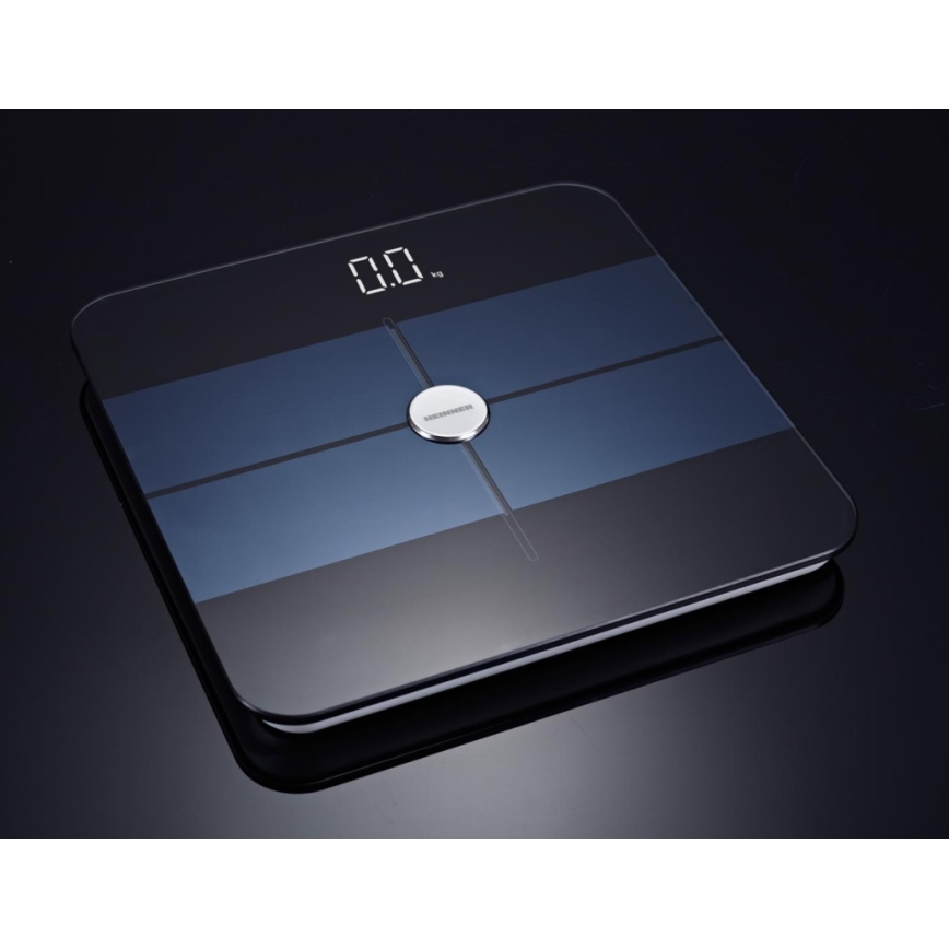 Heinner HBS-BTH180BK - Bilancia personale digitale 2xAAA nero/blu